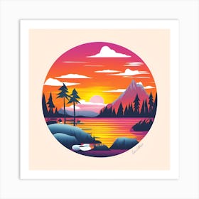 Majestic Vibrant Color Art Print