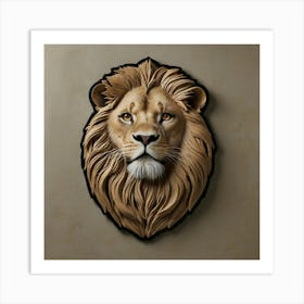 Lion Head Wall Art Art Print