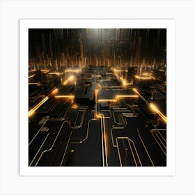 Circuit Board 2 Art Print