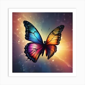 Butterfly In The Sky 5 Art Print