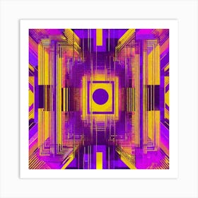 Inside the go purple flow Art Print