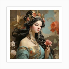 Chinese Lady Art Print