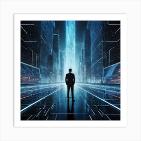 Futuristic Cityscape 22 Art Print