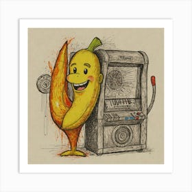 Banana Machine Art Print