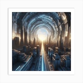 Futuristic City Art Print