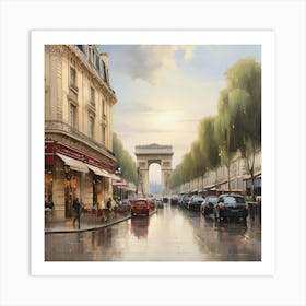 Paris - Arc De Triomphe Art Print