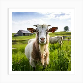 Goat In The Grass 2 Art Print