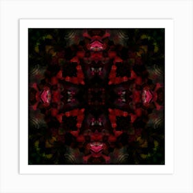 Red Mandala Art Print