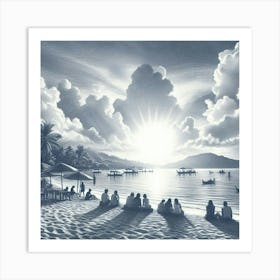 'The Beach' 1 Art Print