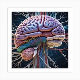 Human Brain 87 Art Print