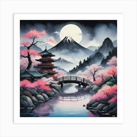 Japanese Landscape 5 Art Print