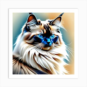 Creative Feline Cat Artwork 5 Art Print