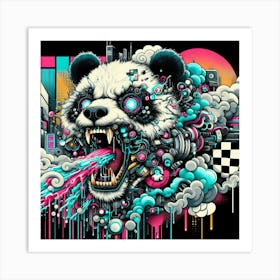 Psychedelic Panda 31 Art Print