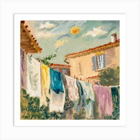 Henri Matisse laundry day 3 Art Print