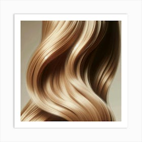 Wavy Hair Art Print