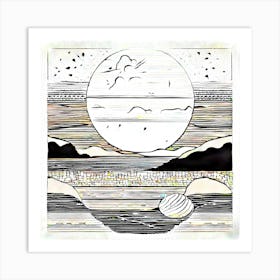 Full Moon Art Print