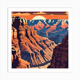 Grand Canyon Sunset 4 Art Print