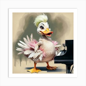 Ducky Piano 4 Art Print