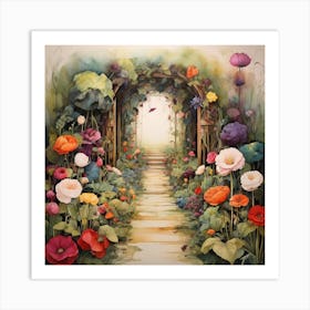 Garden Path 1 Art Print