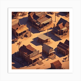 Town In The Desert Art Print