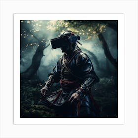 Samurai In The Forest Art Print