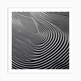 Abstract Wave Pattern Art Print