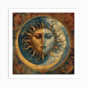 Sun & Moon Art Print