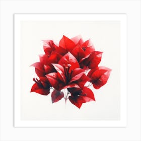 Red Poinsettia Art Print