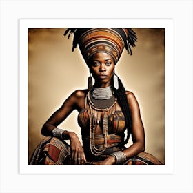 African Woman Portrait Art Print