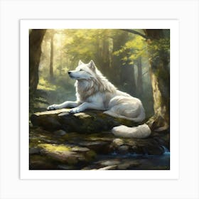 White Wolf 3 Art Print