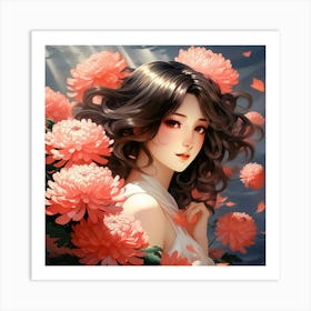 Japanese chrysanthemum 1 Art Print