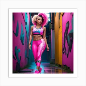 Hip Hop Girlyj Art Print