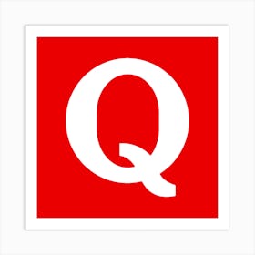 Q Logo Art Print