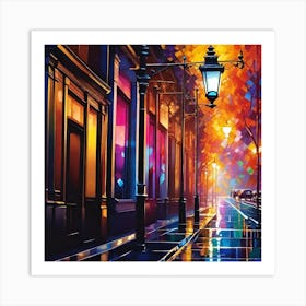 Night In The City 1 Art Print