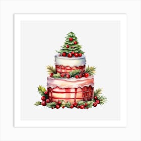 Christmas Cake 4 Art Print