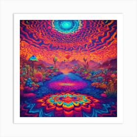 Psychedelic And Trippy Motivation (2) Art Print