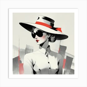 Elegant woman Art Print