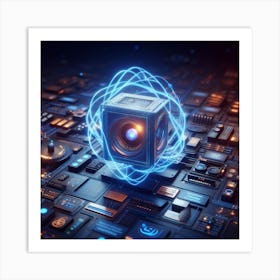 Abstract Technology Concept Art Print