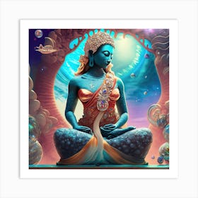 Siren Buddha #15 Art Print