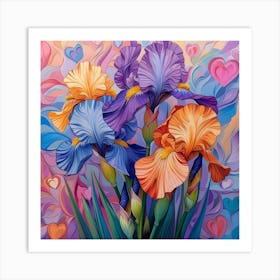 Irises 1 Art Print