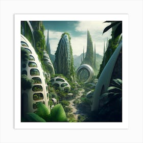 Futuristic City Art Print