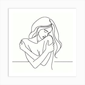 The Art Of Self Love (Line Drawing) Style C Art Print