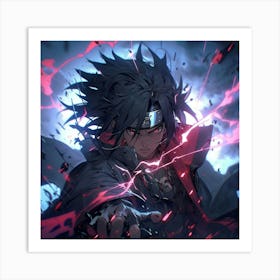 Sasuke - Madara Vibe Art Print