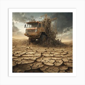 Truck In The Desert 6 Art Print