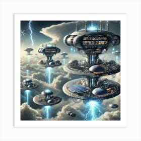 Skyward Platforms Art Print