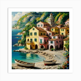 A Stunning Painting In The Style Of Fernando Boter Art Print