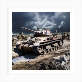 Sherman Tank Art Print