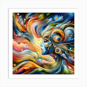 Abstract Of A Woman 8 Art Print