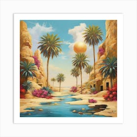 Egyptian Landscape Art Print