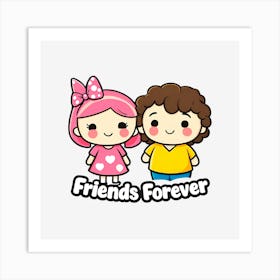 Friends Forever illustration Art Print